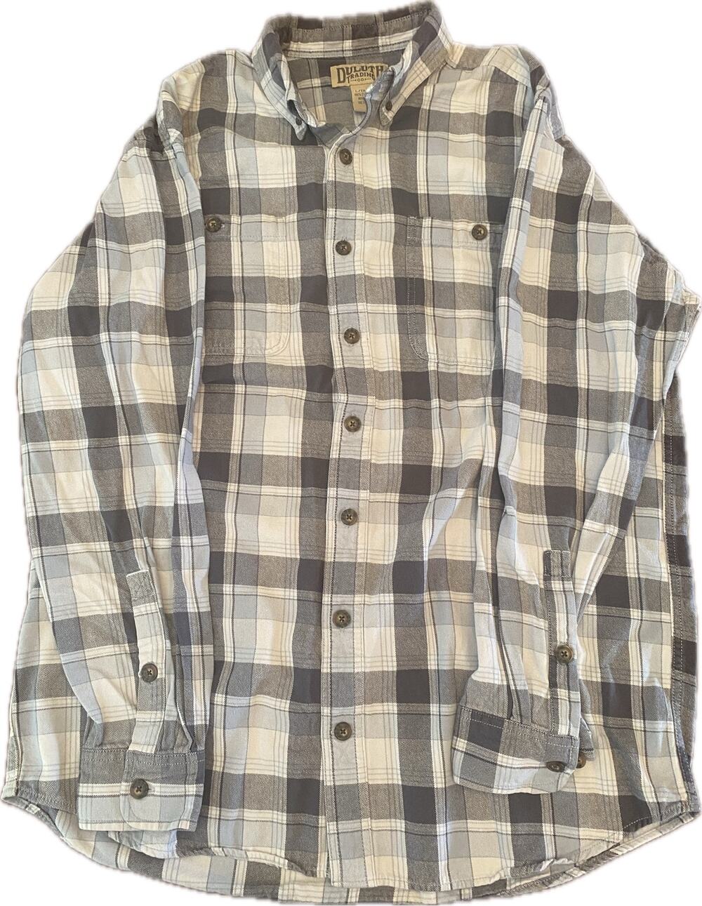 Duluth Trading Co. Men's Plaid Flannel Shirt - Size Large Tall (L/Tall)
